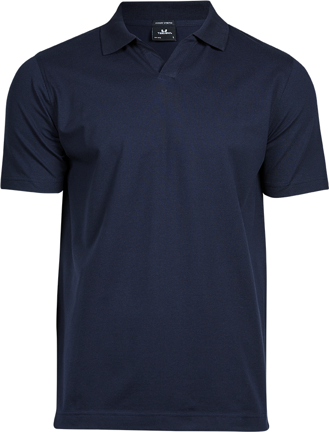 Luxury Stretch V-Neck Polo
